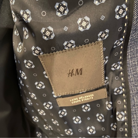 H&M Blue Men’s Blazer - Picture 2 of 3